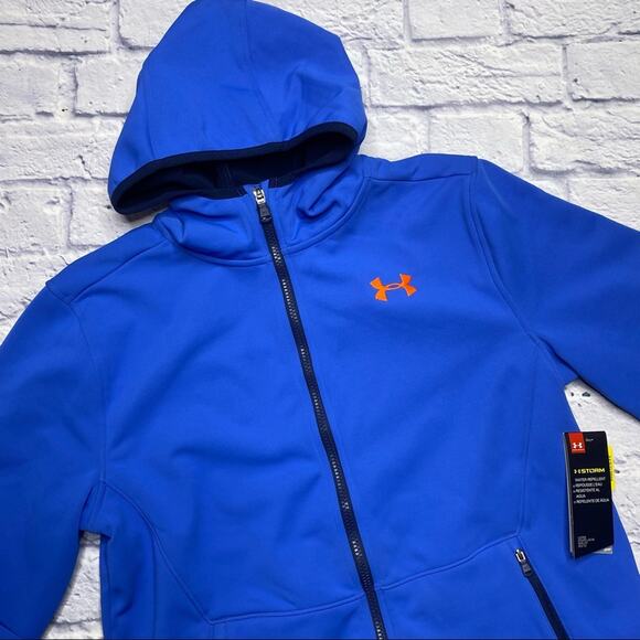 Under Armour Storm, Water Repellent, Coldgear Hooded Jacket - Picture 2 of 12